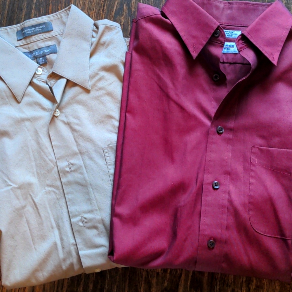 Men's Dress Shirts, worn once
